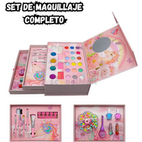 Kit de maquillaje creativo para niñas lavable no toxico bolso