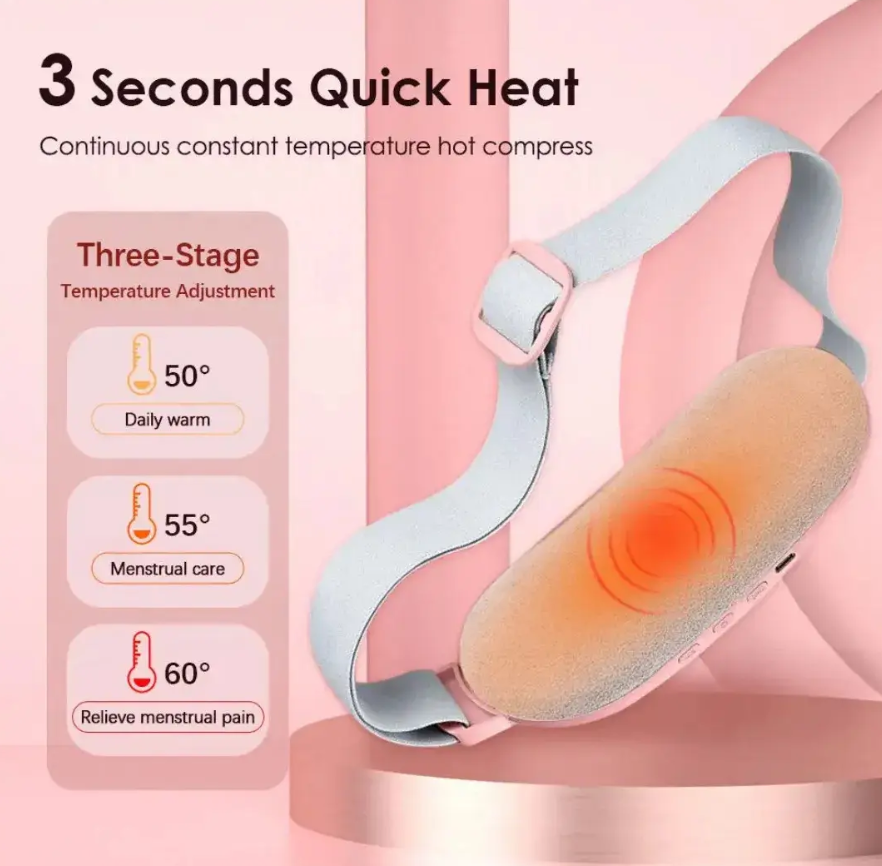 Cinturón Masajeador Calor Termica Para Dolor Y Cólicos