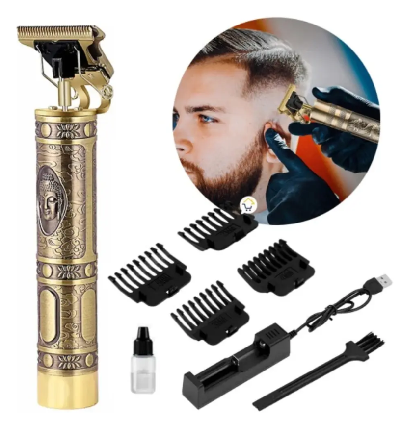 Maquina Patillera Recargable Trimmer Buda 4 Peines Ws-t99