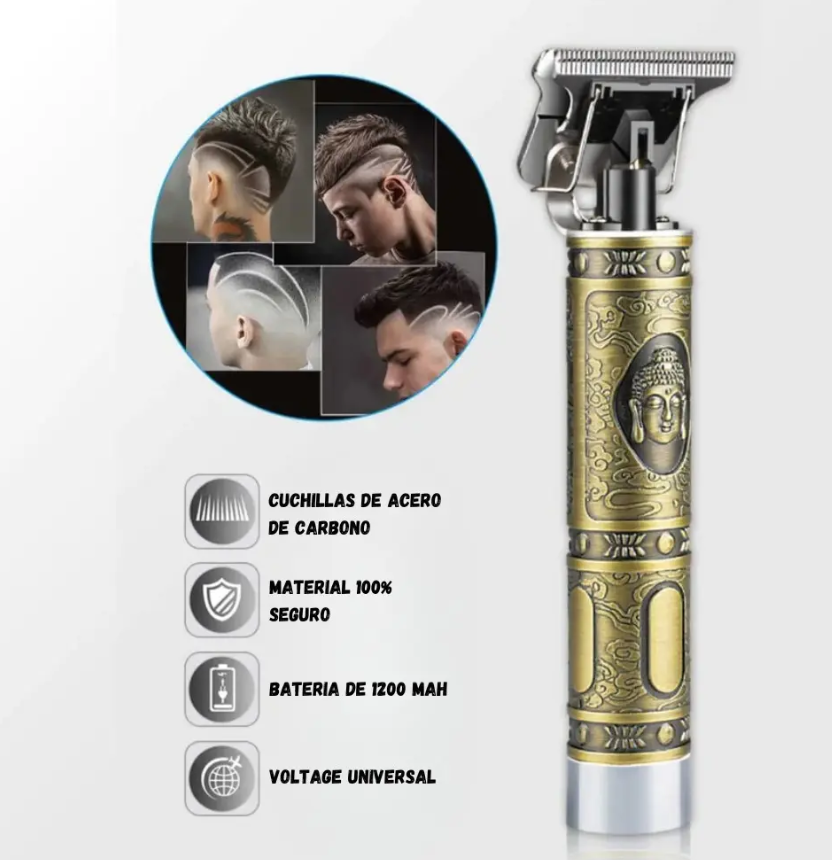 Maquina Patillera Recargable Trimmer Buda 4 Peines Ws-t99
