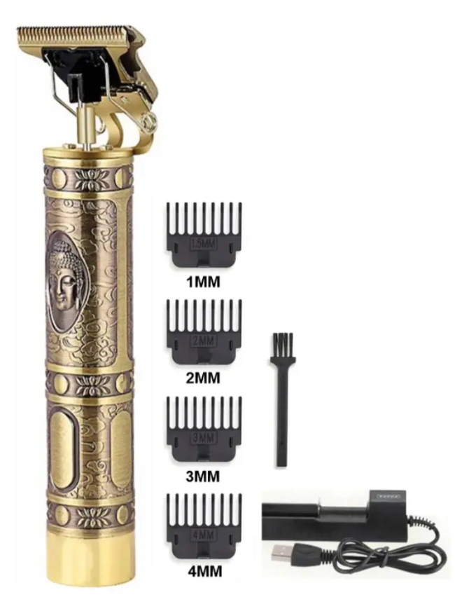 Maquina Patillera Recargable Trimmer Buda 4 Peines Ws-t99
