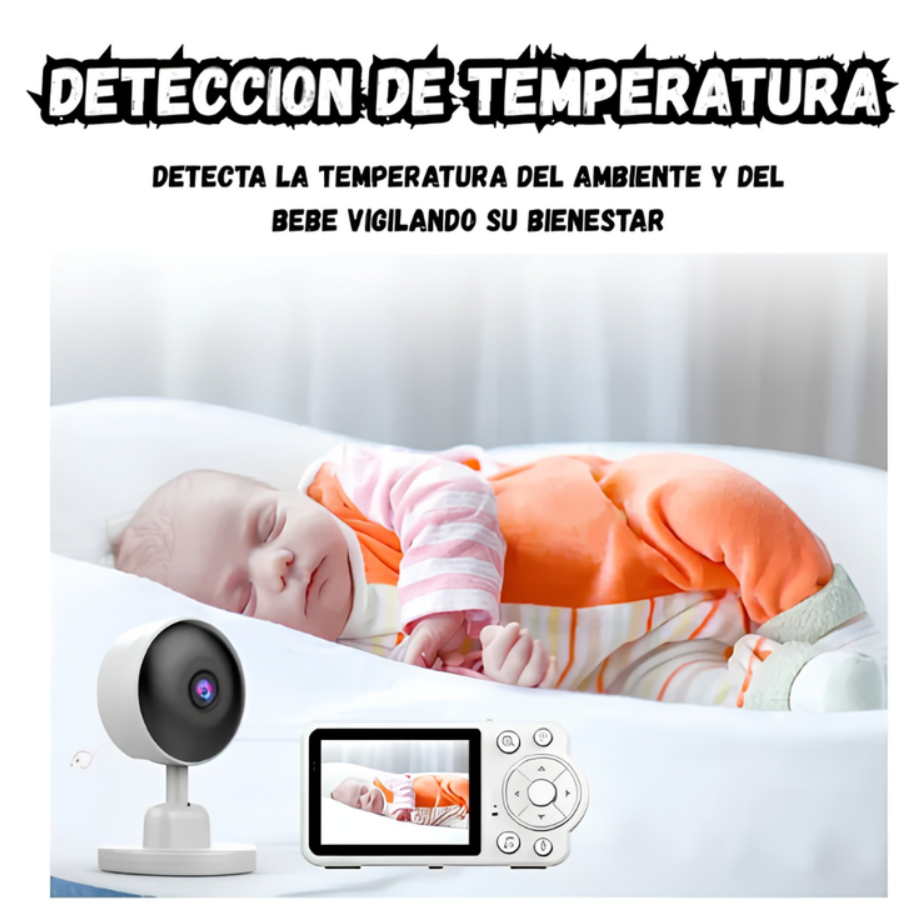 Monitor para Bebés Nuvitecno C3 con Visión Nocturna y Audio Bidireccional