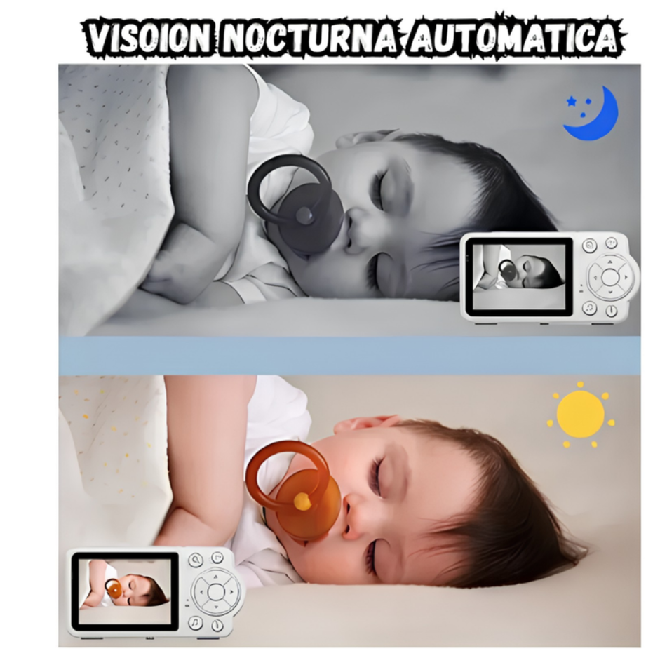 Monitor para Bebés Nuvitecno C3 con Visión Nocturna y Audio Bidireccional