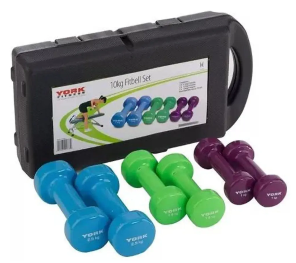 Kit X 6 Mancuernas Pesas 10 Kilos 20 Libras Ejercicio +envío