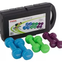 Kit X 6 Mancuernas Pesas 10 Kilos 20 Libras Ejercicio +envío