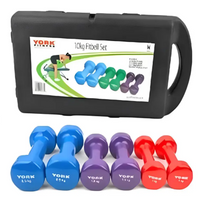 Kit X 6 Mancuernas Pesas 10 Kilos 20 Libras Ejercicio +envío