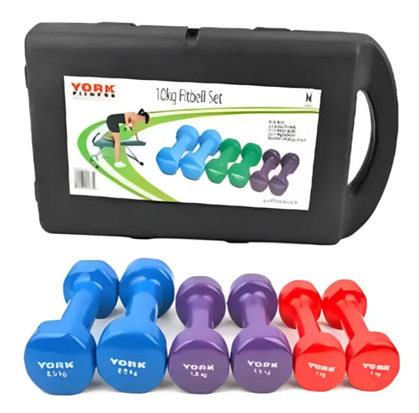 Kit X 6 Mancuernas Pesas 10 Kilos 20 Libras Ejercicio +envío