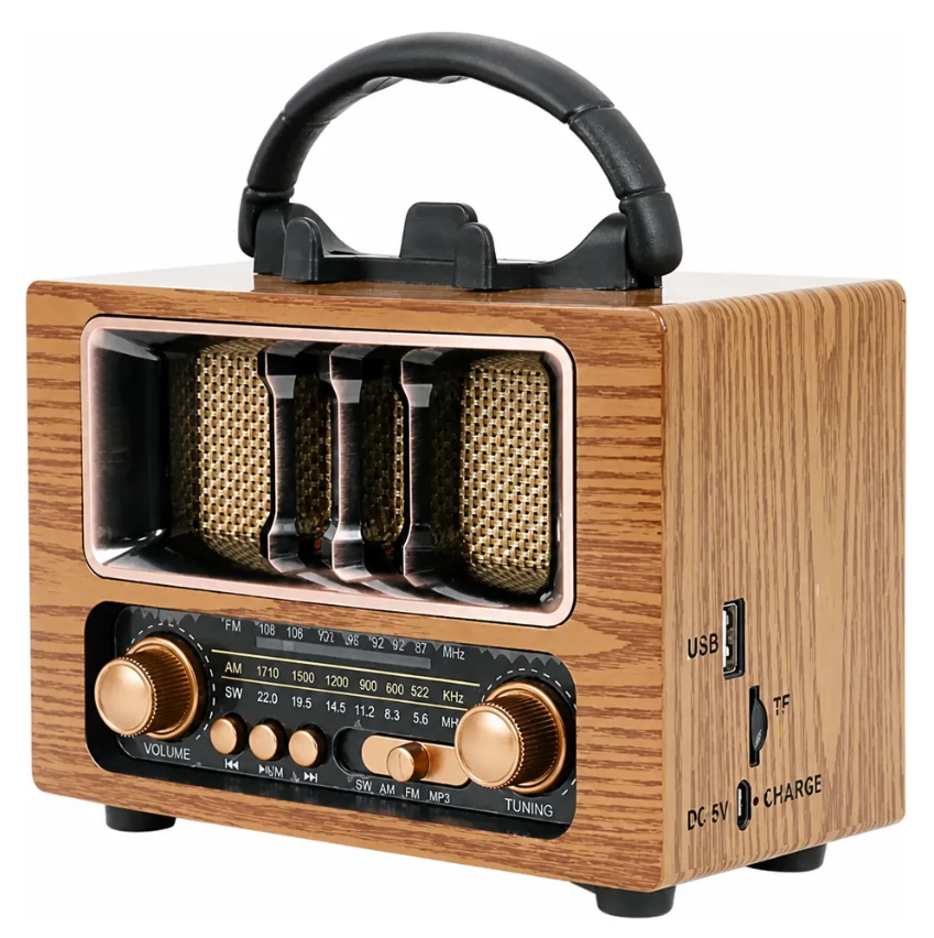Radio Estilo Vintage Recargable Bluetooth Am/fm Usb Kft-2015