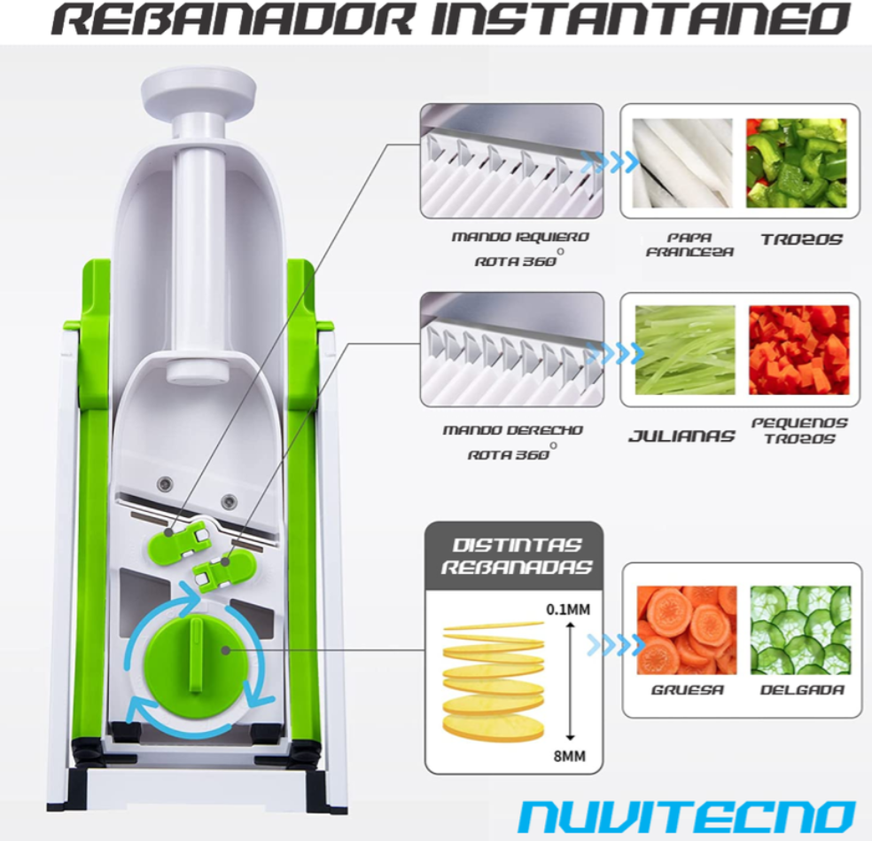 Rebanadora Segura Mandolina Picadora De Verduras Hortalizas