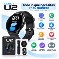 Reloj Inteligente SmartWatch Bluetooth Alta Gama Ip68 U2