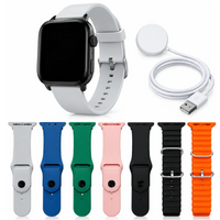 Reloj inteligente smartwatch ultra 3 7 en 1 pulsos intercambiables