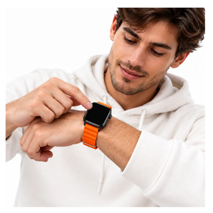 Reloj inteligente smartwatch ultra 3 7 en 1 pulsos intercambiables