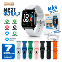 Reloj inteligente smartwatch ultra 3 7 en 1 pulsos intercambiables