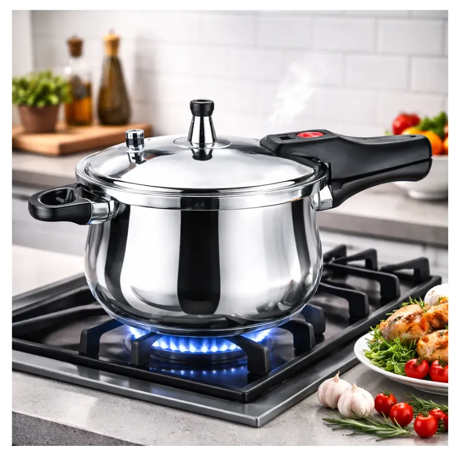 Olla A Presión Acero Quirúrgico 7 Litros Swisshome 24cm