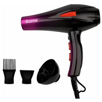 Secador De Pelo Bopai 4000w Bp5500 Más Difusores Color Negro