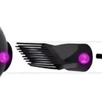 Secador De Pelo Bopai 4000w Bp5500 Más Difusores Color Negro