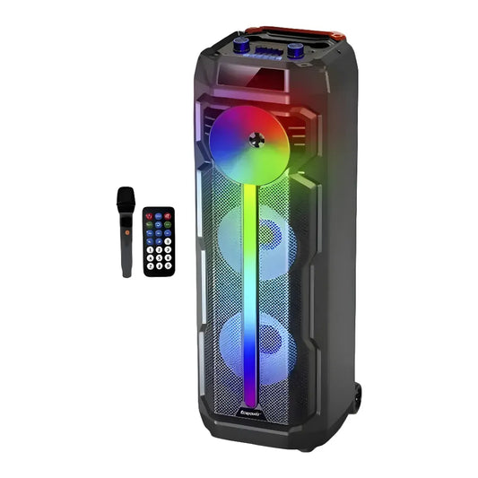 Parlante Con Microfono Inalambrico Bluetooth y Luces Rgb Gd-2896
