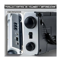 Radio Con Reloj Meimer Emisoras y Bluetooth Recargable M - 572